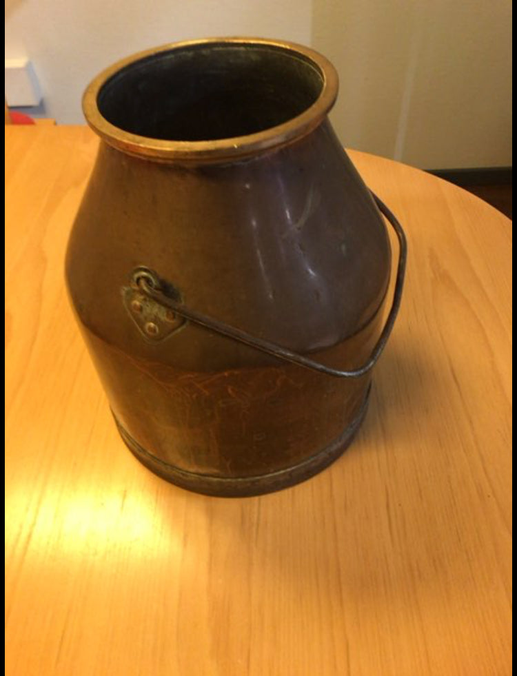 Mælkespand i kobber